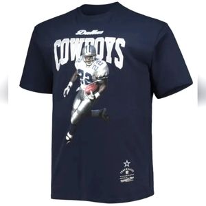 Mitchell & Ness NFL Official Dallas Cowboys Emmitt Smith Graphic Tee Shirt NWT